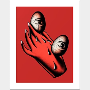 One Hand and Two Eyes Posters and Art